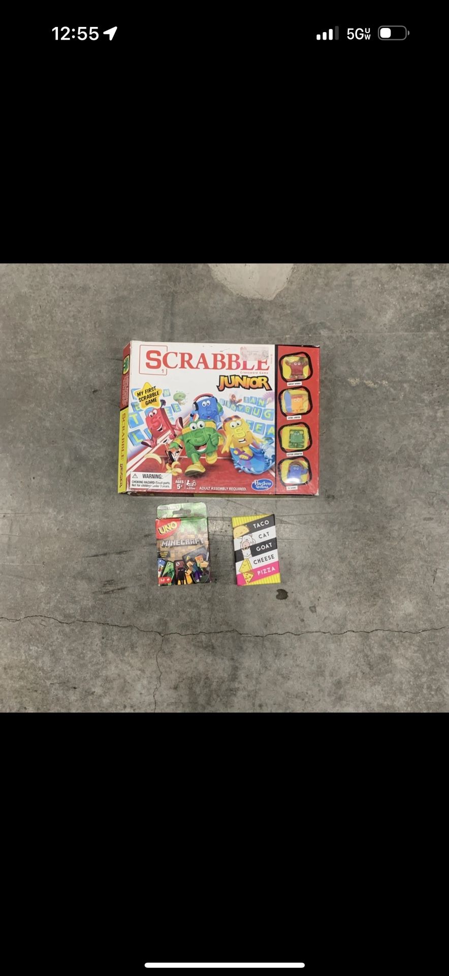 3 Pieces Kids Game Night Lot- Board Game And Card Games Included