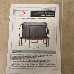 14ft Trampoline and Safety Net 