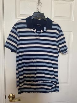 St Johns Bay Mens Striped Polo Shirt Size Large