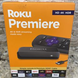 Roku Premiere HD/4K/HDR Streaming Media Player 3920R: BRAND NEW SEALED -b