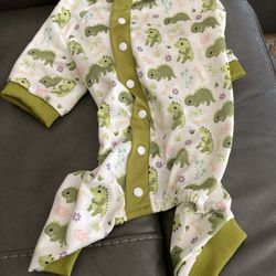 Dinosaur Pajamas Size M/L For Dogs 