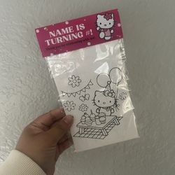 Hello kitty  Coloring sticker sheets