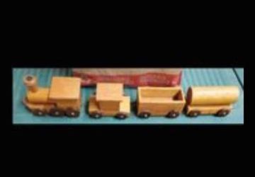 Wooden Toy Train Set