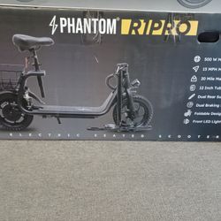 Fantom Quality Electric Scooter With Seat.  Brand New.  90 Days Warranty 