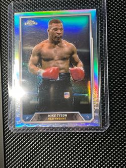 Mike Tyson Topps Chrome Refractor Trading Card