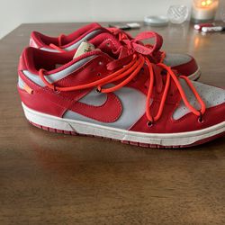 Nike Dunk Low Off White University Reds 