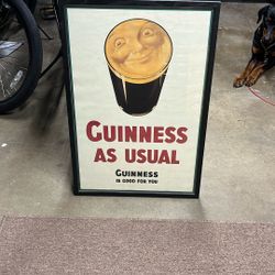 Framed Guinness Poster 