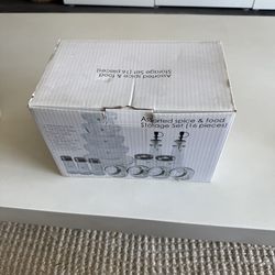 Assorted Spice & Food Storage Set (16 Pieces)