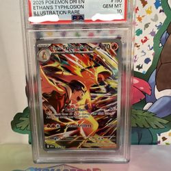 PSA Pokemon Card - PSA 10 Ethan’s Typhlosion 190/182