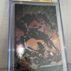 VENOM #3 CGC 9.6 NYCC FOIL VIRGIN VARIANT - 1ST KNULL- Signed by DONNY CATES 12/24 ASM #316 Homage