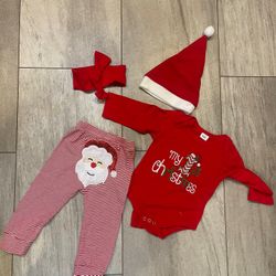 Baby Girl Boy Christmas Outfit My 1st Christmas Baby Boy Infant New Year 4 Pcs Set