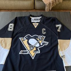 Sydney Crosby Pittsburgh Penguins Hockey Jersey 