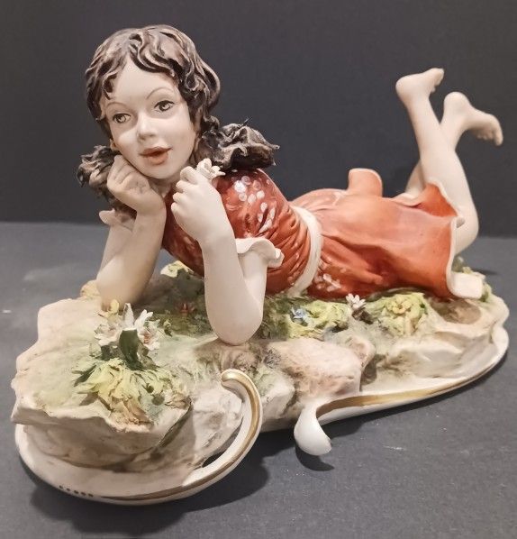 Vintage Capodimonte figurine, signed Sandro Maggioni 