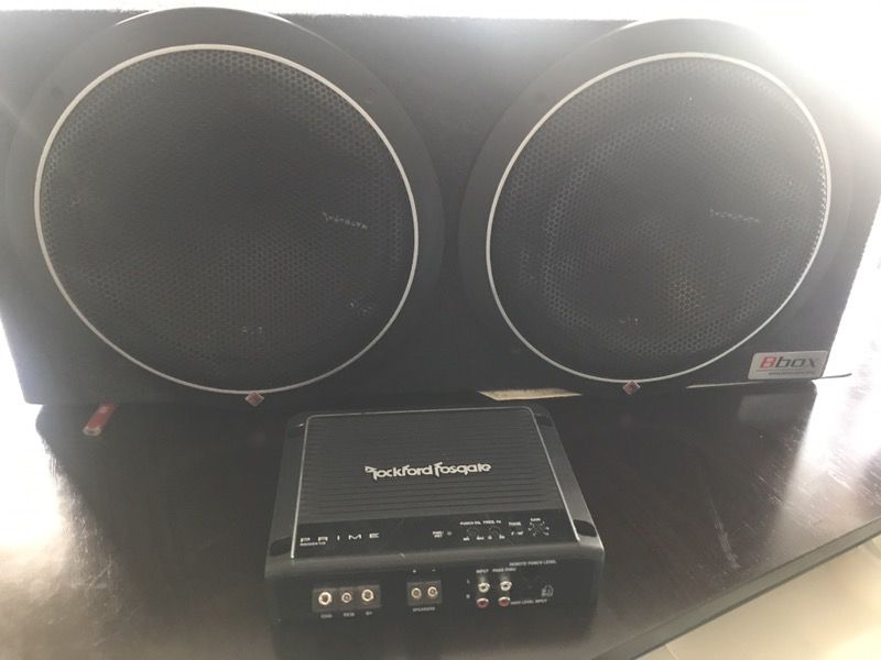 Rock ford fosgate sub and amp