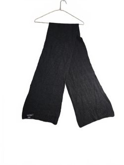 Nautica Black Rib Knit Winter Scarf Mens Womens Classic Warm Soft Wrap Colder