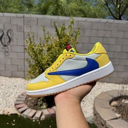 Jordan 1 Travis Scott Low Canary Yellow  (Read Description) 