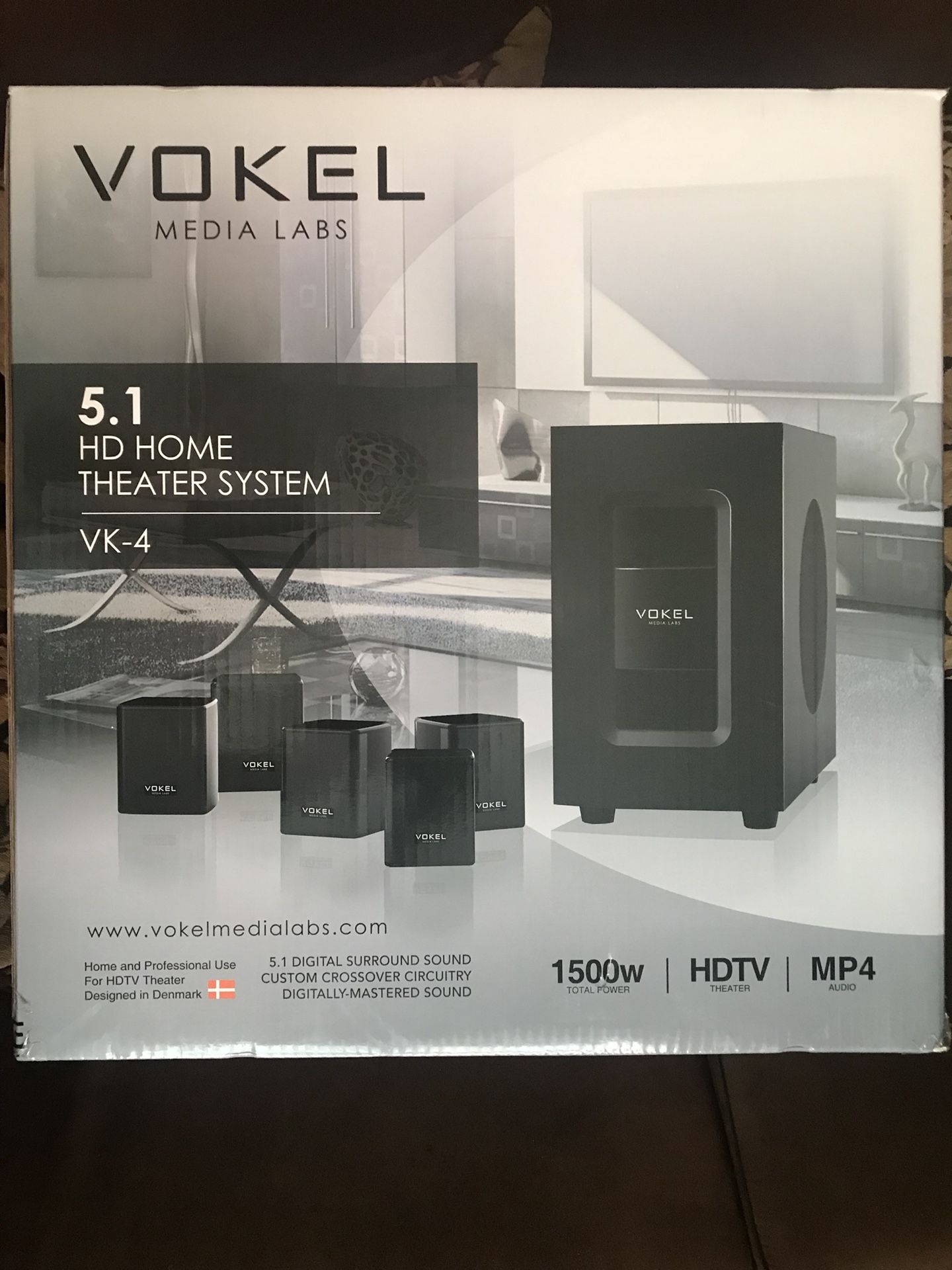 Surround Sound VOKEL Media Labs HD Home Theater System