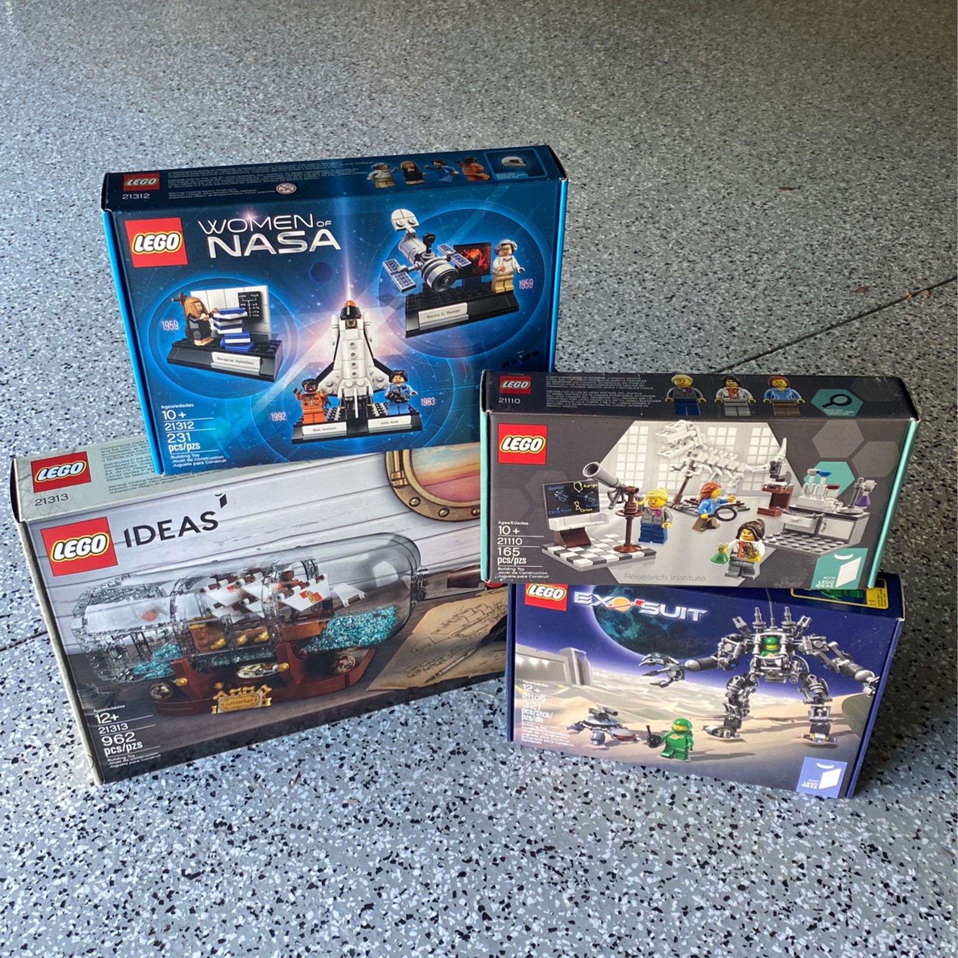 Lego Ideas Rare New Sealed Exosuit Research Institute Ship In Bottle Nasa 