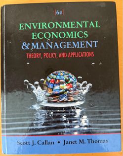 Environmental Economics college textbook 6e