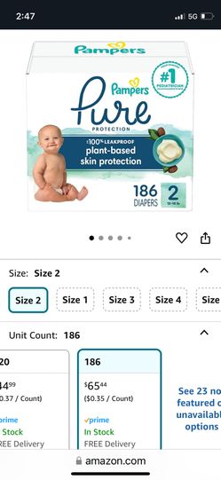 Pure pampers Size 2 Unopened
