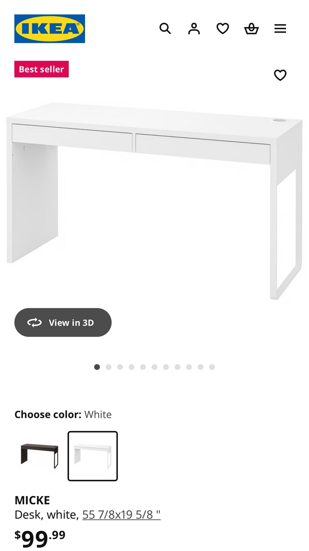 IKEA White Desk