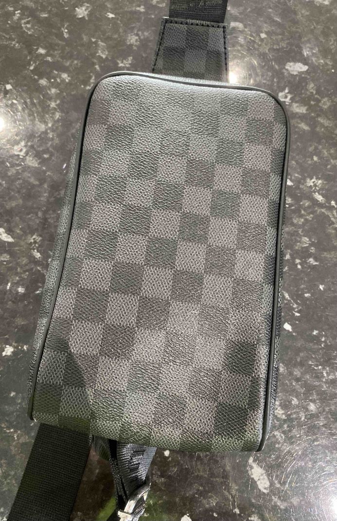 Black And Grey Damnier Checkered Designer Bag 
