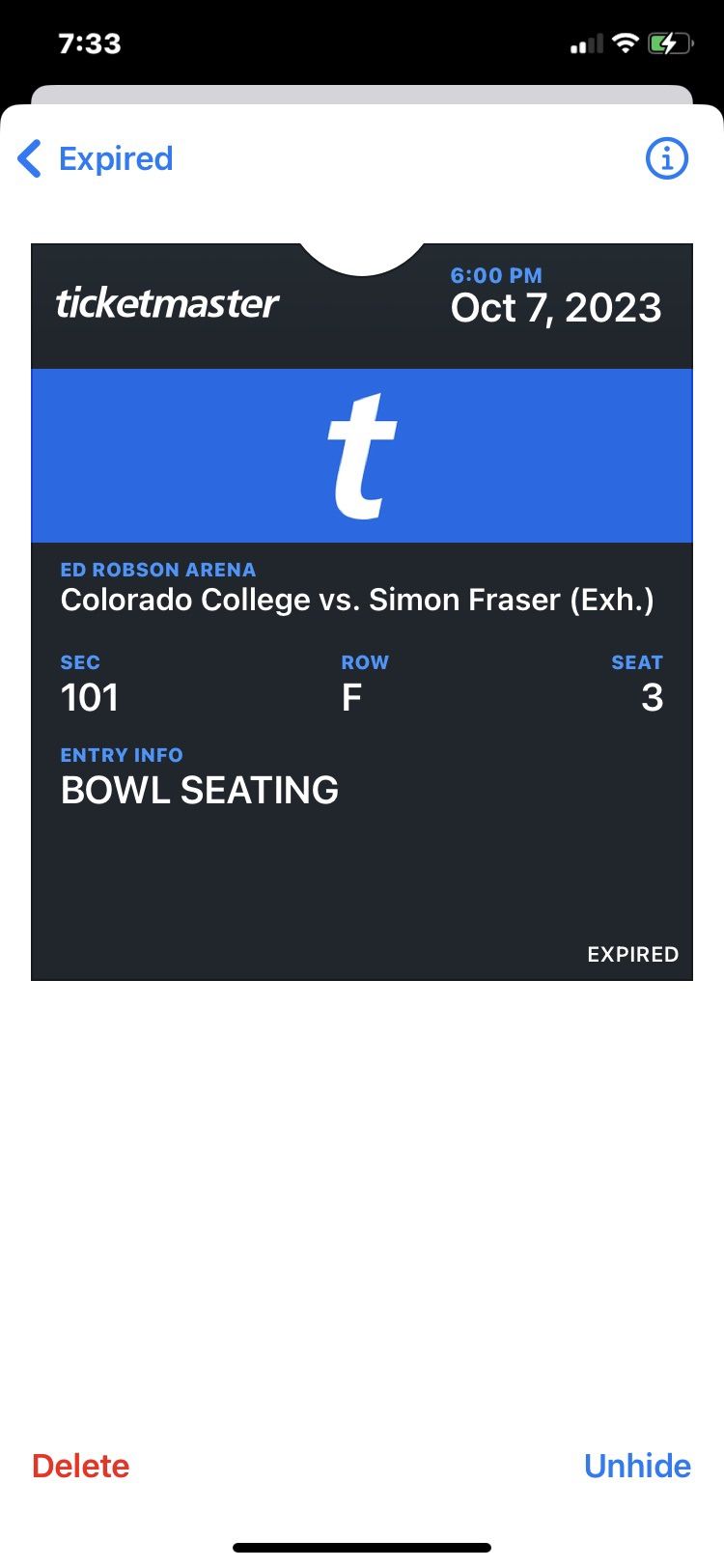 Colorado College Tickets