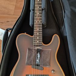 American Acoustasonic Telecaster Guitar Sunburst Works Great!