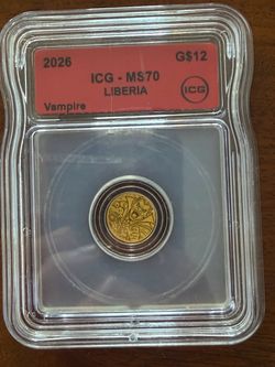 Gold coin - vampire - 1/1000 oz gold