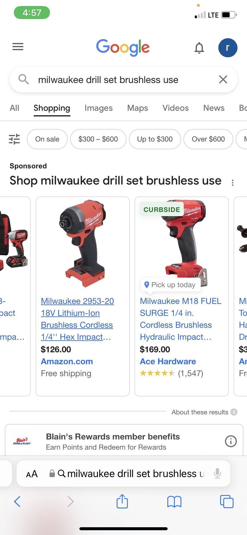 Milwaukee Drill With Battery