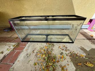 Glass Fish Tank Aquarium with Black Frame
