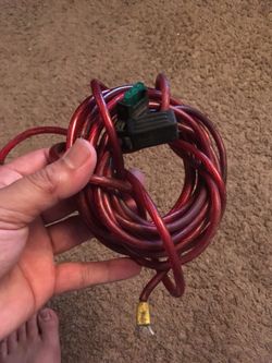 Amplifier Amp Sub Subwoofer Cable Wire + Fuse