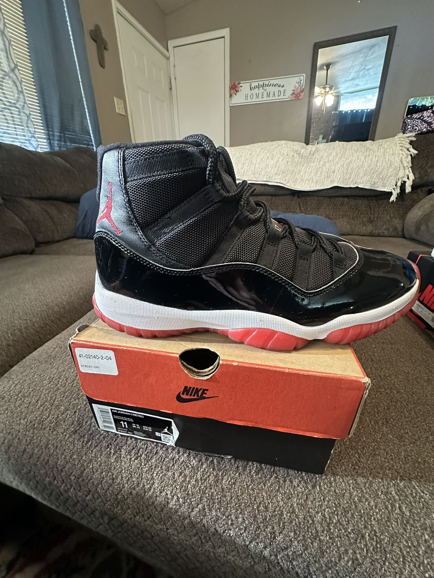 Jordan Bred 11s Sz 11