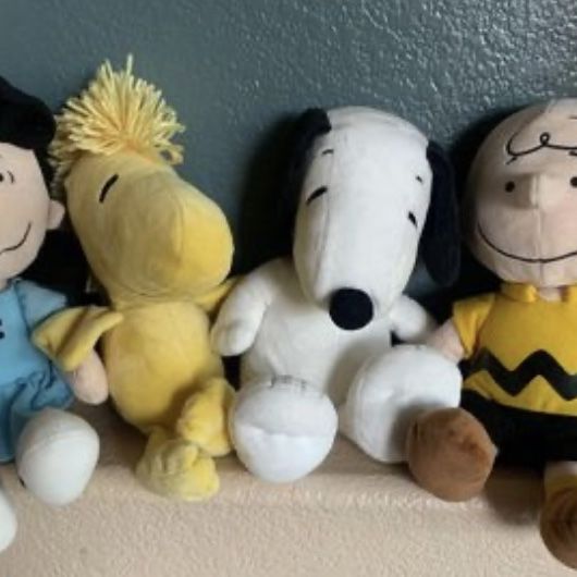 Peanuts Plush KOHLS Charlie Brown Snoooy Lucy Woodstock 