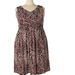 NWOT Worthington Animal Print Beaded Dress