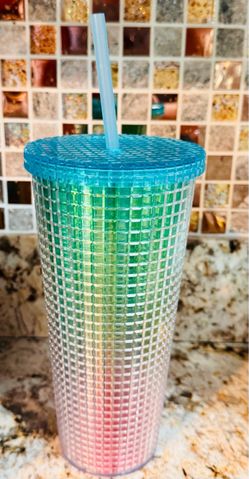 Large rainbow color water bottle for sale