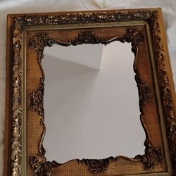 Antique Gold Gilded Roco Style Picture Frame  Or Mirror 