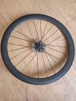 700c  50mm carbon fiber road bicycle rear wheel