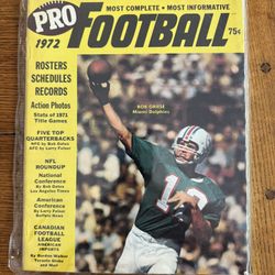 Street and Smith Official Yearbook Pro Football 1972 Rosters Schedules Griese