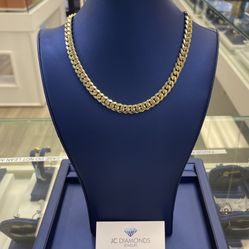 Chain Cubanlink 9 Mm Wide 10k Solid 18 Inch Long 
