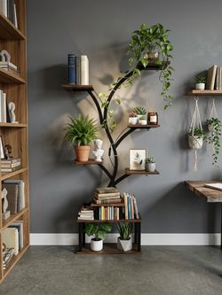Brand New Corner Plant Stand with Grow Lights (Never Used)