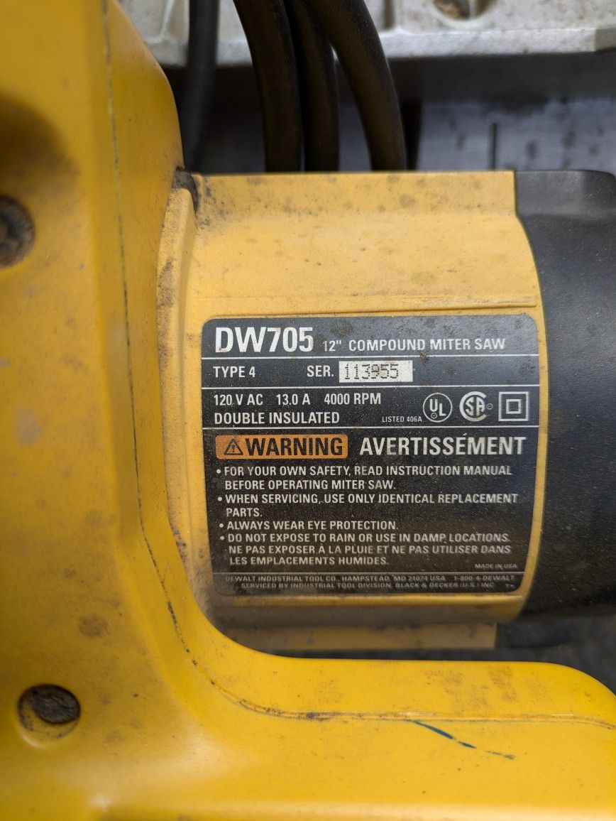 Dewalt 12-in Miter Saw With Stand