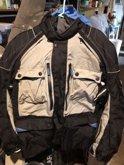Triumph Motorcyle Adventure Jacket Armored Full Zip Pockets Riding 46/56 Medium