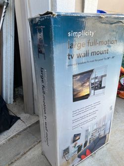 Simplicity large full-motion tv wall mount