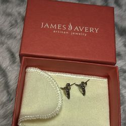 James Avery Desert Rose Earrings (Retired)