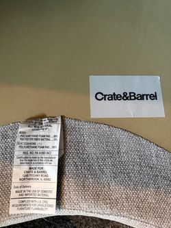 Crate & Barrel Upholstered sofa