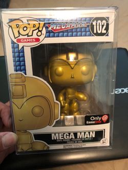 Mega man gold funko pop