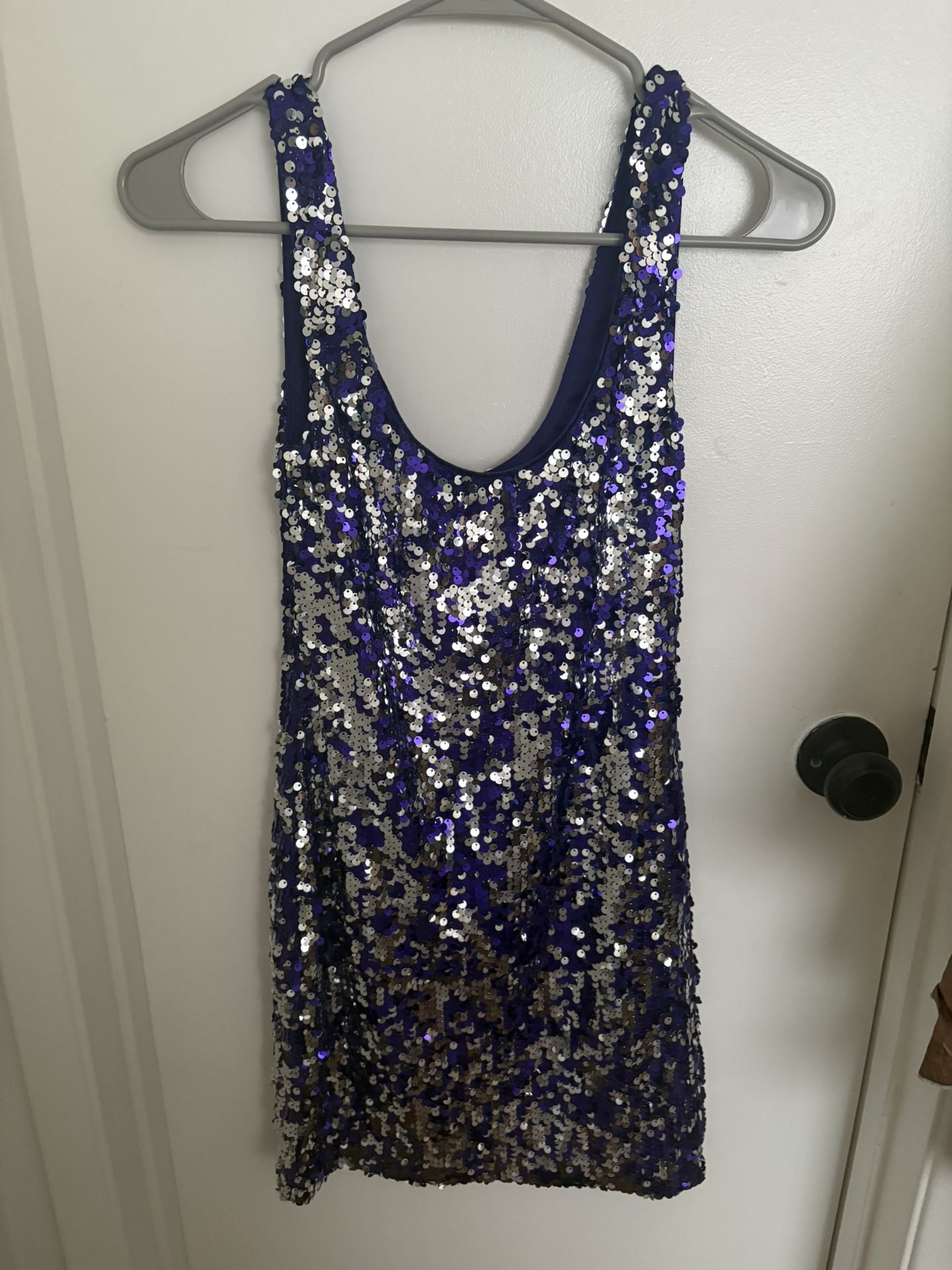 Purple Sequin Dress