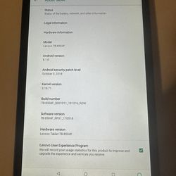 Lenovo Tab 4, 8in Android Tablet Price Negotiable