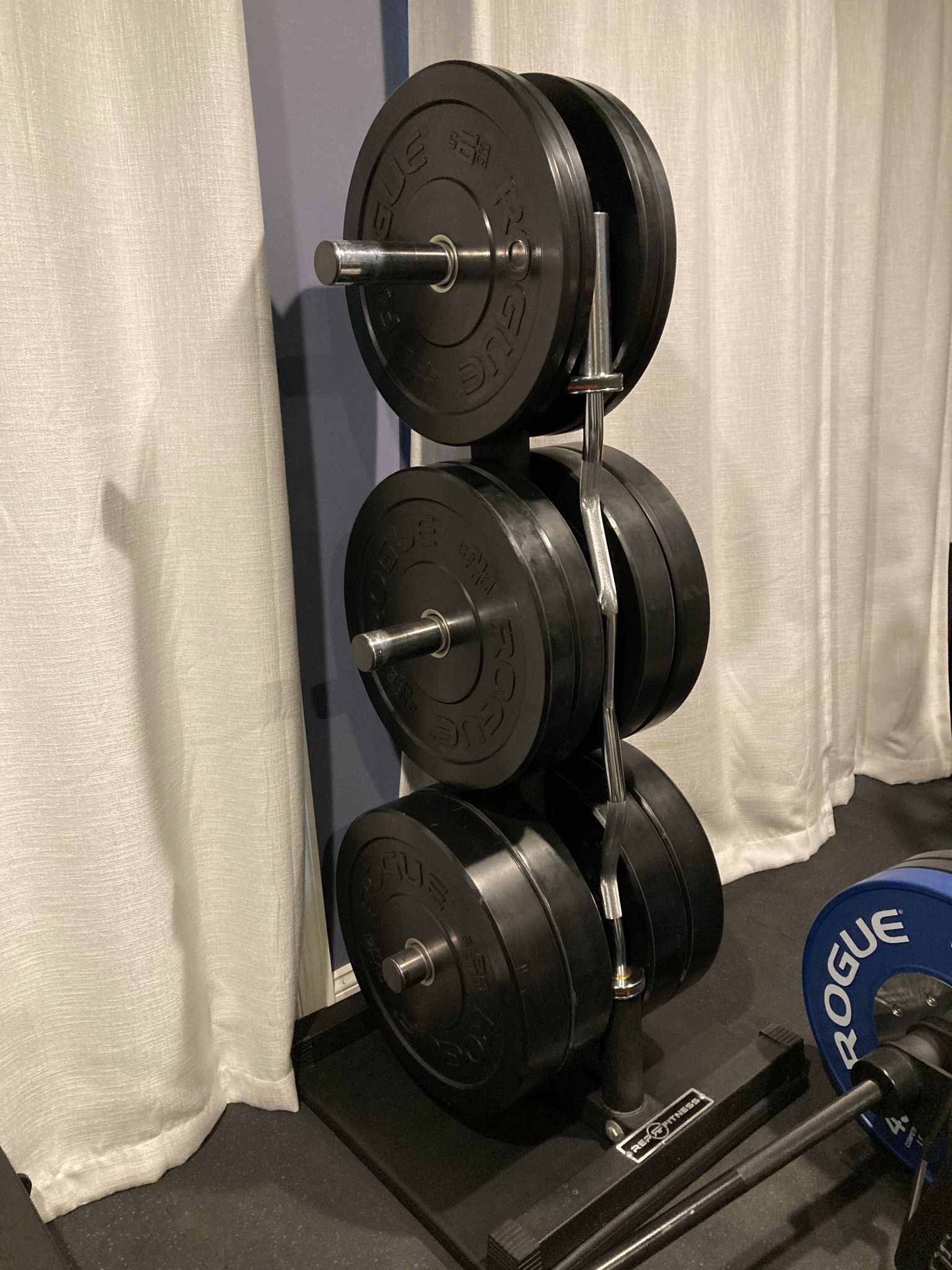 Rogue Fitness HG Olympic Rubber Bumper Weight Plates - 230 Lb Complete Set